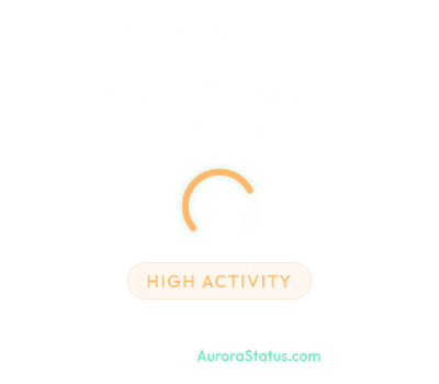 Aurora Activity Forecast for Hotel Example, Arctic Circle, Lapland